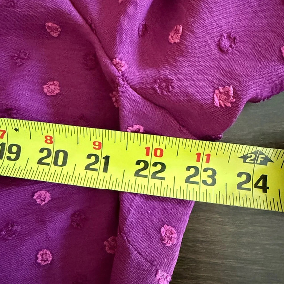 Bloomchic Peasant Blouse - Fuchsia Dot Design Size 14/16 - Picture 11 of 12